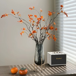 Divertidas flores artificiales de hoja de arce arcoíris de 30cm-100cm de resina para decoración interior de dormitorio y sala de estar. - Product Image 3