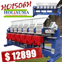 2021 HOLiAUMA 싼 형제 6 헤드 6 헤드 자수 기계 모노그램 기계 가격 ca p/티셔츠/플랫 의류 기계