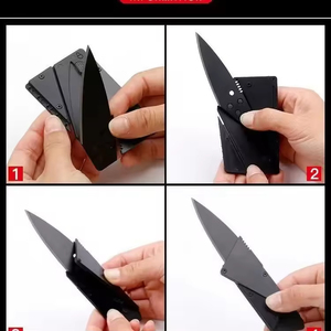 Mini Steel-blade knife multi-function folding card knife outdoor knife fruit tool card cuchillo knife - Product Image 4