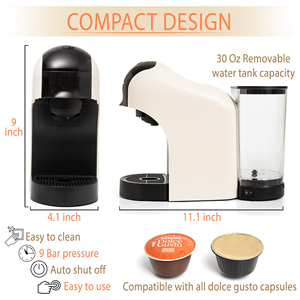Cafetera de cápsula inteligente automática de 1450W y <span class=keywords><strong>9</strong></span> bares por encargo, electrodomésticos portátiles para uso doméstico, máquinas italianas para hacer <span class=keywords><strong>café</strong></span> - Product Image 3