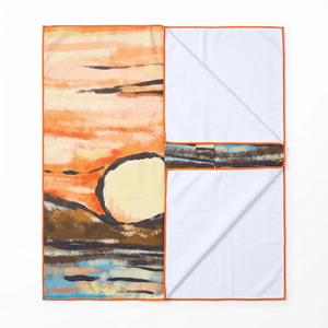<span class=keywords><strong>Serviette</strong></span> de plage en microfibre suédée, impression double face, logo personnalisé, anti-sable, séchage rapide, portable, multi-usage, avec pochette à cordon, pour yoga et piscine - Product Image 4
