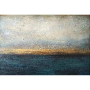 Peinture à l'huile abstraite texturée faite à la main, art mural sur toile peint à la main pour la décoration de salle de bain d'hôtel de luxe - Product Image 4