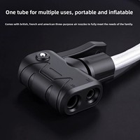TOSUOD Manual Bicycle Pump Road Bike Inflator 160 PSI High Pressure Portable Universal Household Car with Gauge