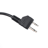 Casque audio tactique WADSN WZ225-BK de haute qualité avec câble, microphone anti-bruit, étanche et anti-boulochage, accessoires pour casque