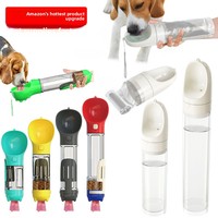 Gamelle et abreuvoir intelligent 4-en-1 multifonction en plastique durable pour chien, pliable, avec fonction de distribution automatique et de stockage, pour les voyages en extérieur