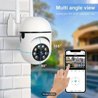 Caméra de sécurité IP sans fil miniature A7 2.4G Wifi V360 Pro avec application, surveillance jour/nuit, CCTV externe, surveillance sans fil et contrôle par application
