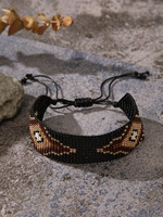 Bracelet fait main tendance au design ethnique bohème avec perles populaires et motifs classiques pour les vacances en extérieur