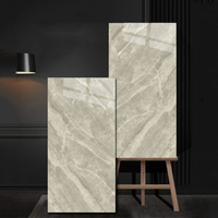 Ubin lantai keramik Super abu-abu Glossy permukaan marmer terlihat 1200x600mm ubin lantai Harga untuk ruang tamu Hotel