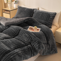 Couette en velours, insert de couette rayé en velours, couette douce et chaude en flanelle pour l'hiver, pour la maison, l'hôtel, vente en gros