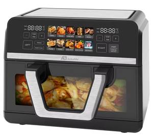 <span class=keywords><strong>Friteuse</strong></span> à air Anbolife à <span class=keywords><strong>double</strong></span> panier en acier inoxydable 7L 8L 9L, vente chaude, <span class=keywords><strong>friteuse</strong></span> à air numérique à <span class=keywords><strong>double</strong></span> zone de cuisson avec fenêtre visible - Product Image 3