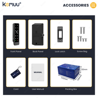 KEMUU Tuya TTlock Cerradura de casillero de vestuario digital Cerradura de casillero personal personalizada con logotipo Cerradura de puerta de gabinete inteligente