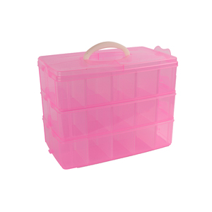 New Selling Extra <strong>Large</strong> Three Layers Multi-Grid Loose Beads Accessories Transparent <strong>Plastic</strong> <strong>Box</strong> - Product Image 4