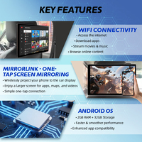 El mejor diseño de interfaz de usuario 1080P IPS Android Monitor de coche entretenimiento de asiento trasero para BMW Serie 5 7 X5 X6 GT TF USB para reposacabezas Mirrorlink