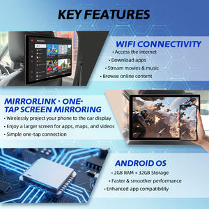 El mejor diseño de interfaz de usuario 1080P IPS Android Monitor de coche entretenimiento de asiento trasero para BMW <span class=keywords><strong>Serie</strong></span> 5 7 X5 X6 GT TF USB para reposacabezas Mirrorlink - Product Image 4