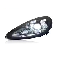 Faro Delantero GZYLC para Porsche Cayenne, Lente de Proyector LED, 2011-2018, Señal Dinámica, DRL Delantero, Accesorios Automotrices