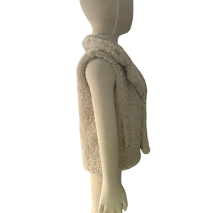 Hiver Bébé Unisexe <span class=keywords><strong>Sherpa</strong></span> Gilet sans manches Col en V <span class=keywords><strong>Manteau</strong></span> chaud pour tout-petits - Product Image 4