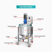 Mélangeur de shampooing direct d'usine production de lavage des mains mélangeur de savon de détergent liquide de vaisselle faisant la machine