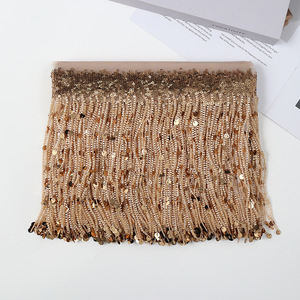 20Cm Lá Sequin Tua Rìa Thêu Rèm Cho Sân Khấu Khiêu Vũ Latin Trang Phục Phụ Kiện - Product Image 4