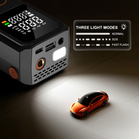 Nouveau Compresseur d'Air Portable Mini ABS 2026 pour Voiture, avec ou sans Fil, Moniteur de Pression des Pneus, Pompe Électronique Numérique
