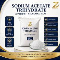 Acetato de Sodio Trihidratado 99% de Pureza pH 7.5-9.5 para Tratamiento de Agua de Calderas, Inhibidor de Incrustaciones