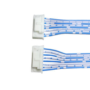 Kabel Ribbon Datar Tembaga Murni OEM UL2468 22awg dengan Isolasi PVC dan Konektor JST PH 1.27mm 2.0mm 2.54mm 8Pin/10Pin/12Pin - Product Image 1