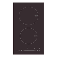 Kompor Induksi Listrik Panel Kaca Kristal Pemanasan Cepat untuk Instalasi Built-In Rumah Tangga Fitur Hotpot Casing Logam