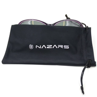 Eastsunshine Offre Spéciale OEM Logo personnalisable Pochette pour lunettes à cordon noir Pochette pour lunettes de soleil en microfibre de haute qualité