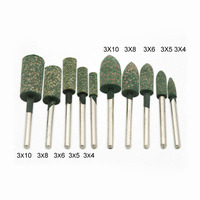 100 pièces polissage polissage roue laine feutre mandrin monté tête de meulage Bits meuleuse têtes pour Dremel outil rotatif accessoires