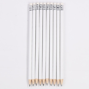 Lápices Blancos con Borrador, Papelería, Lápices de Grafito de Madera Personalizados al por Mayor - Product Image 2