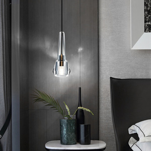 Zèle Éclairage Moderne Simple Cristal Cuivre Pendentif Lumière Intérieur En Forme De Bouteille Cristal Pendentif Lumière - Product Image 6