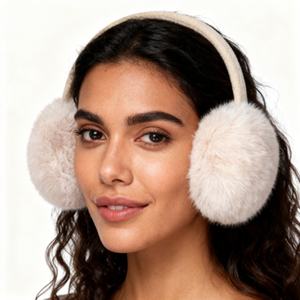 ठीक फर आउटडोर कान मफ गर्म कान आरामदायक फिट के साथ गर्म कान गर्म - Product Image 1