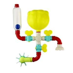 Peuters Bad Speelgoed Waterpijpwiel Met Leuke Widgets Bad Tijd Waterval Badkuip Speelgoed Set Voor Baby