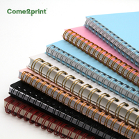 Benutzer definierte A5 A4 Plain Kraft Cover Tagebuch Mini Pu Leder Journal Planer Notizbücher Drucken Kunstdruck papier Spiral Meeting Notizbuch