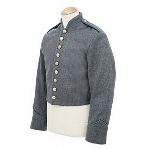 Veste d'uniforme de garde historique de style confédéré pour homme, reproduction civile, toutes saisons - Product Image 1