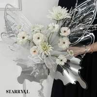 Vente flash - Papier d'emballage pour bouquet de fleurs en papier glassine écologique imperméable en forme de papillon 50*56cm avec des ailes de papillon