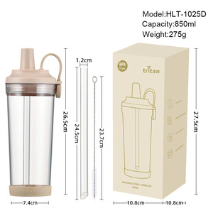 แก้วน้ำ Tritan ขนาด 850 <span class=keywords><strong>ม</strong></span>ล. พร้อ<span class=keywords><strong>ม</strong></span>หลอดดูดไข่<span class=keywords><strong>ม</strong></span>ุก ฝาปิดแ<span class=keywords><strong>ม</strong></span>่เหล็กแบบพกพา สำหรับผู้ชายและผู้หญิง แก้วน้ำกันลื่นสำหรับใส่ชา sữa - Product Image 5
