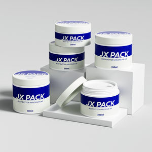 Boca ancha, 250ml, 300ml, 8oz, contenedor vacío mate para exfoliante de azúcar, tarros de mantequilla para crema corporal cosmética de plástico esmerilado personalizado con tapa - Product Image 3