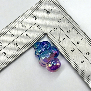 Acrylic Translucent Gradient Color Cloud Vertical Hole Beading DIY Mobile Phone Chain Keychain Jewelry Accessories Loose <b>Beads</b> - Product Image 2