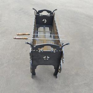 Chine <span class=keywords><strong>Dragon</strong></span> Style extérieur Portable pliant Grill Card-pliant <span class=keywords><strong>poêle</strong></span> pour Barbecue bois de chauffage et charbon de bois Camp fournitures de cuisine - Product Image 3