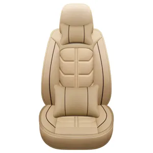 2022 Sports Designed 4 pillows PU Leather Full Set Universal Car Seat Covers For Woman For Kia Soul