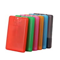 Flacon pulvérisateur de parfum et de savon liquide format carte de crédit 20 ml avec pompe, couleur personnalisée, en plastique PP