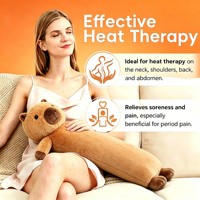 Bouillotte longue 2L très populaire pour la taille et les épaules avec housse en peluche Capybara