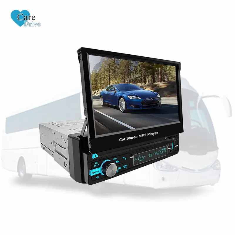 CareDrive Universel 7 Pouces Hd Écran Tactile Autoradio 1 Din Lecteur DVD de Voiture Lien Miroir Gps Bt Fm Voiture Lecteur Mp5