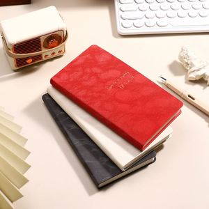 Agenda de format A6 multicolores, carnet en cuir PU, mini carnet professionnel à couverture rigide, portable, avec reliure cousue, logo personnalisé - Product Image 1
