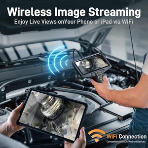 Endoscopio Industrial con Pantalla IPS de 6.0 Pulgadas, Cámara de Inspección Automotriz HD 1080p - Product Image 3