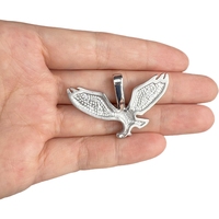 Bijoux d'usine en gros bon marché uni antirouille en acier inoxydable pendentif animal hip hop aigle pour hommes