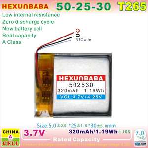 <span class=keywords><strong>3</strong></span>.7V 320毫安时502530 <span class=keywords><strong>3</strong></span>线NTC 10k聚合物锂离子电池，适用于TWS耳塞MP3耳机智能手表耳机T265 - Product Image 4