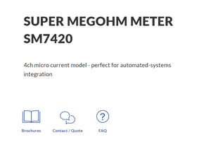 เครื่องวัดความต้านทานไฟฟ้า SUPER MEGOHM METER HIOKI SM7420 นำเข้าจากญี่ปุ่น คุณภาพมั่นใจ รับประกันคุณภาพ ราคาสั่งซื้อจำนวนมากได้ - Product Image 3