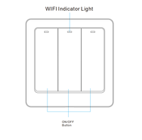 Interrupteur à bouton-poussoir intelligent WiFi Tuya, sans neutre requis, application Smart Life, télécommande Alexa Google, 2 gangs, interrupteur manuel UE/Royaume-Uni