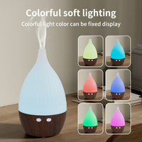 Humidificateur ultrasonique portatif intelligent d'aromathérapie d'huile essentielle de diffuseur d'arome de la brume fraîche de petit ménage 130ml